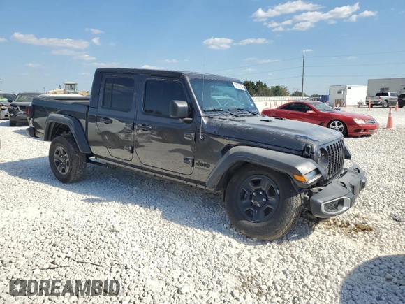 2023 Jeep Gladiator Sport z VIN 1C6HJTAG1PL577844, wystawiony jako Copart lot #73632474 z przebiegiem 20 527 mil mil oraz Szkoda całkowita • Salvage title. Historia ofert i sprzedaży dostępna na DreamBid. Obrazek 4.