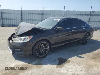 2016 Honda Accord Sport с VIN 1HGCR2F55GA177912, выставлен на аукционе Copart как лот 59403025 с пробегом 115 325 миль миль и Списание • Salvage title. История ставок и продаж доступна на DreamBid. Изображение 1.