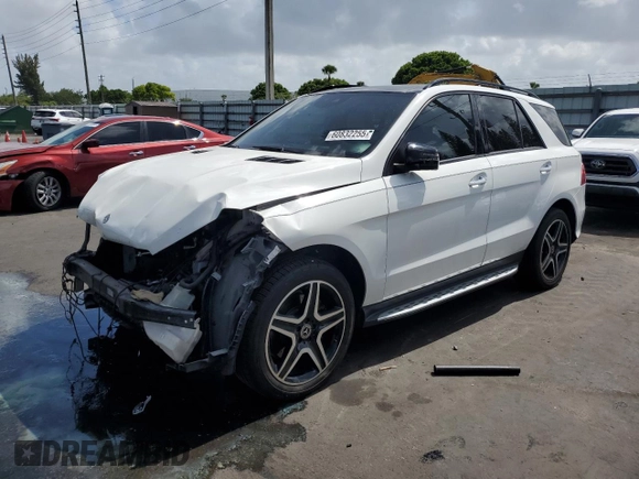 2018 Mercedes-Benz GLE 350 with VIN 4JGDA5JB6JB082913, listed as a Copart auction lot 60832255 with 105,104 mi miles and Salvage title. Bid and sale history available at DreamBid. Image 1.