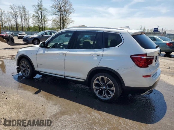 2015 BMW X3 xDrive28i z VIN 5UXWX9C56F0D49076, wystawiony jako Copart lot #56035035 z przebiegiem 82 176 mil mil oraz Szkody całkowita. Historia ofert i sprzedaży dostępna na DreamBid. Obrazek 2.