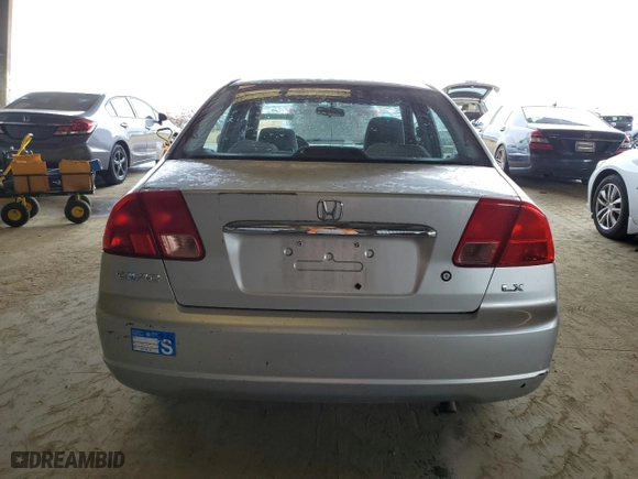 2002 Honda Civic LX with VIN JHMES16642S003913, listed as a Copart auction lot 47806825 with 113,830 mi miles and Clean Title. Bid and sale history available at carsss.com. Image 6.