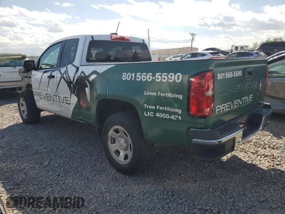 2021 Chevrolet Colorado 2WD Work Truck with VIN 1GCHSBEA0M1207692, listed as a Copart auction lot 71365804 with 64,382 mi miles and Salvage title. Bid and sale history available at DreamBid. Image 2.