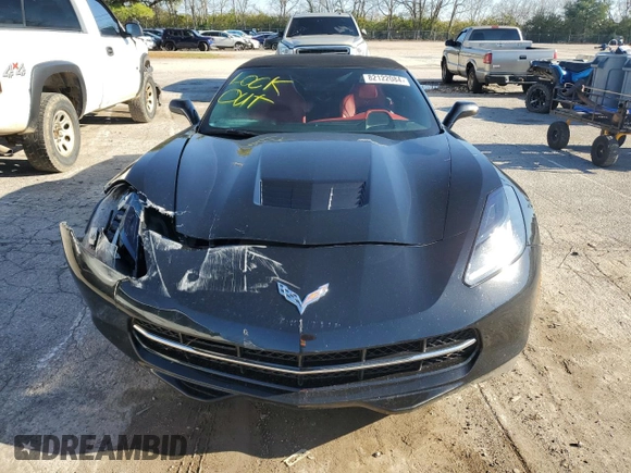 2015 Chevrolet Corvette Z51 3LT with VIN 1G1YM3D72F5104008, listed as a Copart auction lot 82122084 with 81,311 mi miles and Salvage Title. Bid and sale history available at carsss.com. Image 5.