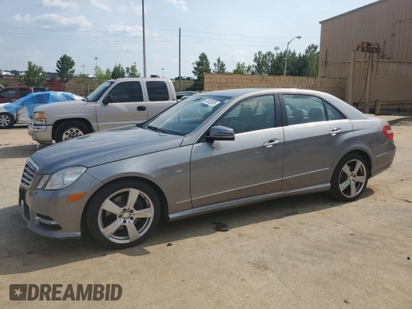 2012 Mercedes-Benz E 350 Luxury with VIN WDDHF5KB7CA572510, listed as a Copart auction lot 61832655 with 190,663 mi miles and Clean title. Bid and sale history available at DreamBid. Image 1.
