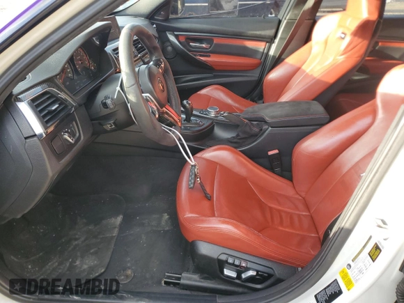 2016 BMW M3 with VIN WBS8M9C56G5D30124, listed as a Copart auction lot 46310114 with 83,068 mi miles. Bid and sale history available at carsss.com. Image 7.