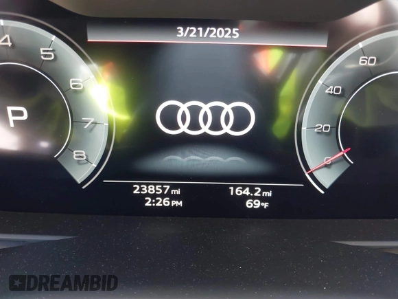 2023 Audi Q7 Premium with VIN WA1AXBF76PD025384, listed as a IAAI auction lot 41838885 with 23,857 mi miles and . Bid and sale history available at DreamBid. Image 7.