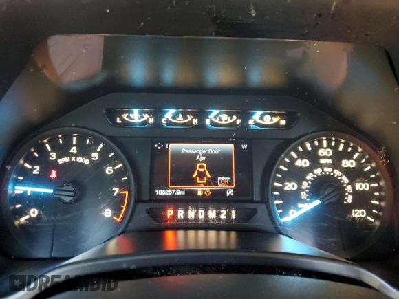 2018 Ford F-150 XL with VIN 1FTEW1EBXJFD71394, listed as a Copart auction lot 52384775 with 185,267 mi miles and Salvage Title. Bid and sale history available at carsss.com. Image 9.