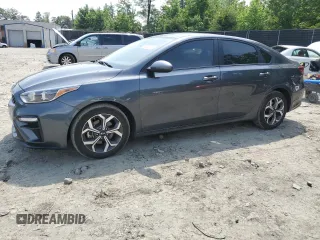 2021 Kia Forte LXS with VIN 3KPF24AD4ME347051, listed as a Copart auction lot 57233995 with 85,504 mi miles and Salvage title. Bid and sale history available at DreamBid. Image 1.