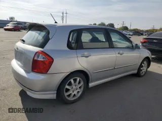 2006 Kia Spectra with VIN KNAFE161965272850, listed as a Copart auction lot 75538594 with 80,284 mi miles and Salvage Title. Bid and sale history available at carsss.com. Image 3.