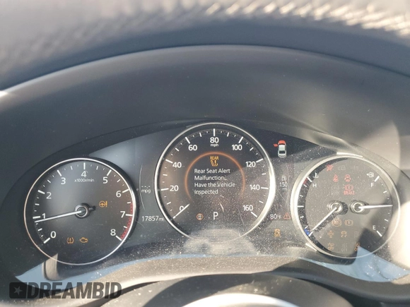 2024 Mazda 3 S Select Sport with VIN 3MZBPABM8RM426472, listed as a Copart auction lot 62066255 with 17,857 mi miles and Non repairable. Bid and sale history available at DreamBid. Image 9.