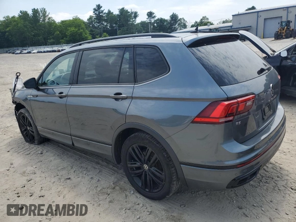 2022 Volkswagen Tiguan SE R-Line Black with VIN 3VV8B7AX0NM091052, listed as a Copart auction lot 60020515 with 46,687 mi miles and Salvage title. Bid and sale history available at DreamBid. Image 2.