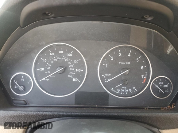 2013 BMW 3 Series 328i xDrive with VIN WBA3B5C56DF596713, listed as a Copart auction lot 60569135 with Not provided miles and Salvage title. Bid and sale history available at DreamBid. Image 9.