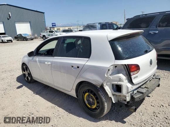 2012 Volkswagen Golf GTI Autobahn with VIN WVWHV7AJ7CW291246, listed as a Copart auction lot 61469265 with 137,884 mi miles and Salvage title. Bid and sale history available at DreamBid. Image 2.