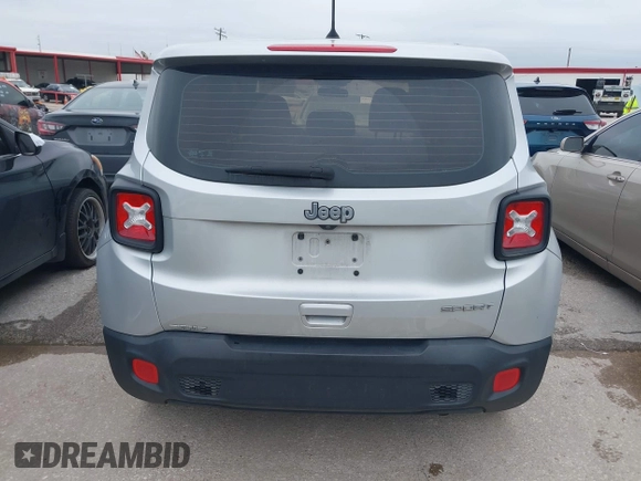 2018 Jeep Renegade Sport with VIN ZACCJAABXJPG96474, listed as a IAAI auction lot 41954257 with 95,900 mi miles and . Bid and sale history available at DreamBid. Image 16.