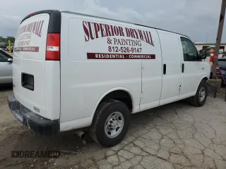 2022 Chevrolet Express Cargo z VIN 1GCWGAFP4N1280376, wystawiony jako Copart lot #54687655 z przebiegiem 63 251 mil mil oraz Szkoda całkowita • Salvage title. Historia ofert i sprzedaży dostępna na DreamBid. Obrazek 3.