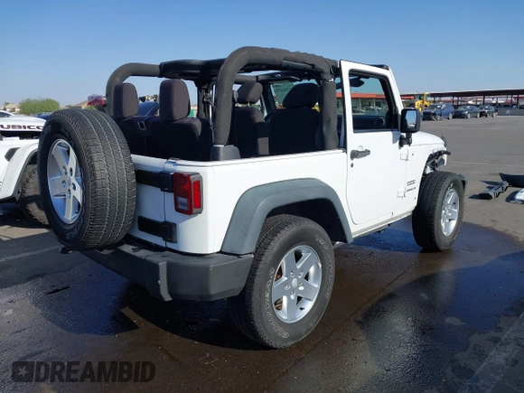 2013 Jeep Wrangler Sport with VIN 1C4AJWAG6DL691801, listed as a IAAI auction lot 42280497 with 113,989 mi miles and . Bid and sale history available at DreamBid. Image 4.
