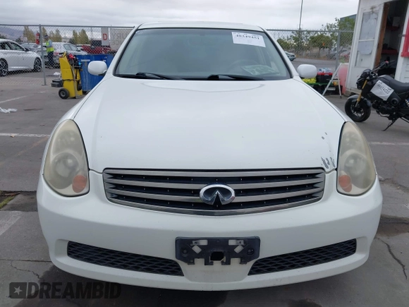 2006 Infiniti G35 with VIN JNKCV51EX6M516002, listed as a IAAI auction lot 40349451 with 234,967 mi miles and . Bid and sale history available at carsss.com. Image 12.
