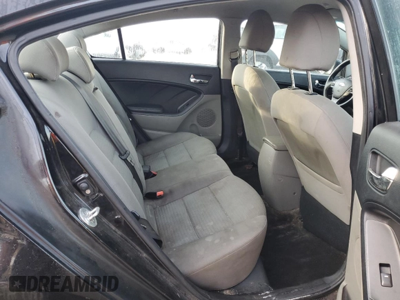 2015 Kia Forte LX with VIN KNAFX4A66F5415574, listed as a Copart auction lot 48356205 with 130,505 mi miles and Salvage Title. Bid and sale history available at carsss.com. Image 10.