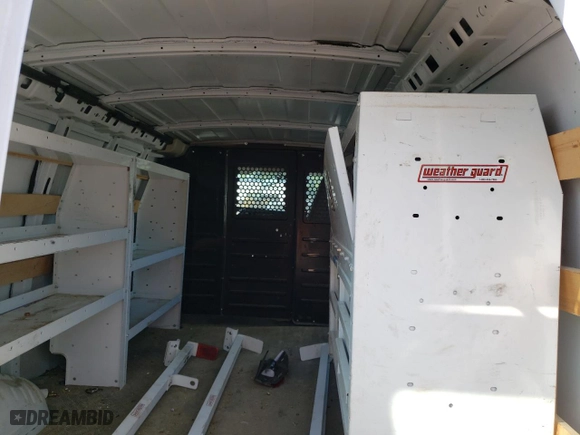 2019 GMC Savana Cargo Van with VIN 1GTW7AFGXK1316440, listed as a Copart auction lot 57411764 with 60,298 mi miles and Salvage Title. Bid and sale history available at carsss.com. Image 10.