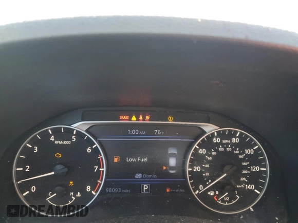 2020 Nissan Altima S with VIN 1N4BL4BV4LC138701, listed as a Copart auction lot 53791745 with 98,093 mi miles and Clean Title. Bid and sale history available at carsss.com. Image 9.
