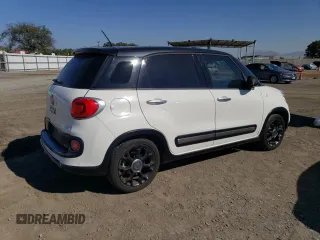 2015 FIAT 500L Urbana Trekking with VIN ZFBCFADHXFZ032494, listed as a Copart auction lot 78280594 with 129,513 mi miles and Salvage Title. Bid and sale history available at carsss.com. Image 3.