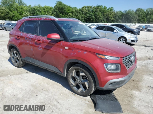 2022 Hyundai Venue SEL с VIN KMHRC8A30NU197849, выставлен на аукционе Copart как лот 56458475 с пробегом 45 236 миль миль и Списание • Salvage title. История ставок и продаж доступна на DreamBid. Изображение 4.