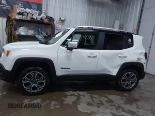 2017 Jeep Renegade Limited with VIN ZACCJBDB4HPG10586, listed as a IAAI auction lot 41410600 with 34,705 mi miles and . Bid and sale history available at DreamBid. Image 14.