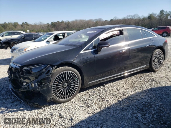 2022 Mercedes-Benz EQS with VIN W1KCG2DB5NA010482, listed as a Copart auction lot 40247144 with 0 mi miles and Non Repairable. Bid and sale history available at carsss.com. Image 1.