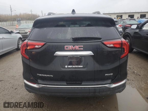 2018 GMC Terrain SLT with VIN 3GKALVEV7JL357813, listed as a Copart auction lot 80859704 with 97,437 mi miles and Salvage Title. Bid and sale history available at carsss.com. Image 6.