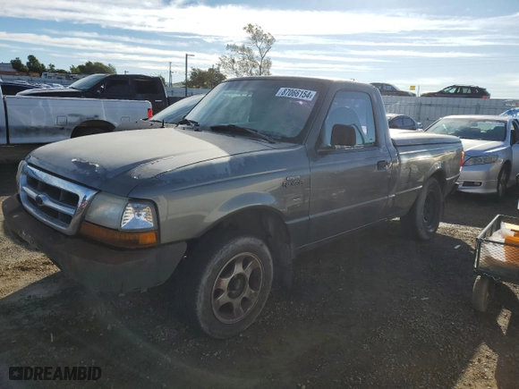 1999 Ford Ranger XL with VIN 1FTYR10C0XUA11611, listed as a Copart auction lot 87066154 with 214,007 mi miles and Clean Title. Bid and sale history available at carsss.com. Image 1.