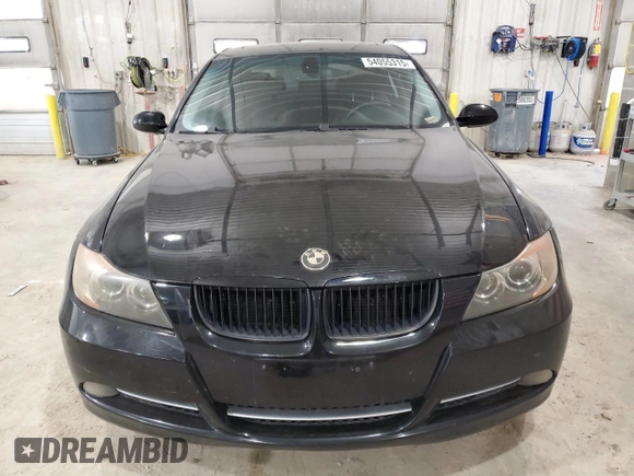 2007 BMW 3 Series 335i with VIN WBAVB73507PA87352, listed as a Copart auction lot 54055315 with 179,333 mi miles and Salvage title. Bid and sale history available at DreamBid. Image 5.