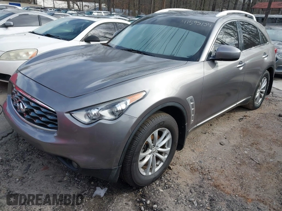 2010 Infiniti FX35 with VIN JN8AS1MW6AM850569, listed as a IAAI auction lot 41595154 with 131,712 mi miles. Bid and sale history available at carsss.com. Image 16.