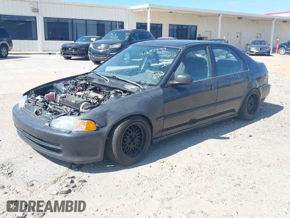 1992 Honda Civic DX z VIN 1HGEG8542NL032175, wystawiony jako IAAI lot #41852754 z przebiegiem 279 877 mil mil oraz . Historia ofert i sprzedaży dostępna na DreamBid. Obrazek 2.