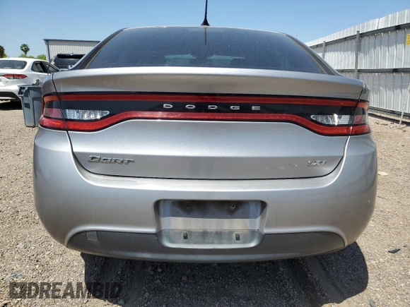 2016 Dodge Dart SXT with VIN 1C3CDFBBXGD538179, listed as a Copart auction lot 52308915 with 124,190 mi miles and Salvage Title. Bid and sale history available at carsss.com. Image 6.