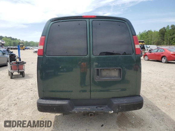 2004 Chevrolet Express Passenger with VIN 1GBFG15T441213195, listed as a Copart auction lot 54150365 with 141,782 mi miles and Clean title. Bid and sale history available at DreamBid. Image 6.