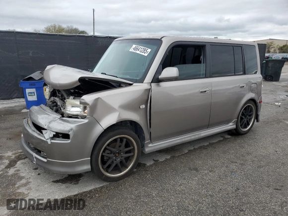 2005 Scion xB z VIN JTLKT324850202744, wystawiony jako Copart lot #46641285 z przebiegiem 256 428 mil mil oraz Szkoda całkowita • Salvage title. Historia ofert i sprzedaży dostępna na DreamBid. Obrazek 1.
