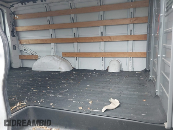 2018 Chevrolet Express Cargo Van with VIN 1GCWGAFG0J1904474, listed as a IAAI auction lot 41467432 with 54,996 mi miles. Bid and sale history available at carsss.com. Image 8.