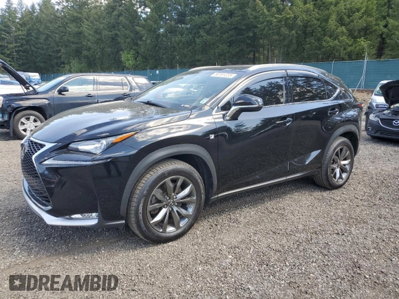 2017 Lexus NX 200t with VIN JTJBARBZ8H2096219, listed as a Copart auction lot 56191225 with 87,896 mi miles and Salvage title. Bid and sale history available at DreamBid. Image 1.