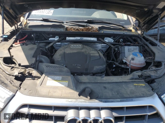 2018 Audi Q5 Premium with VIN WA1ANAFY4J2012175, listed as a Copart auction lot 59550155 with 52,013 mi miles and Salvage title. Bid and sale history available at DreamBid. Image 12.