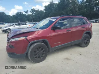 2017 Jeep Cherokee Sport z VIN 1C4PJMAB9HW563186, wystawiony jako Copart lot #61900285 z przebiegiem 134 595 mil mil oraz Szkoda całkowita • Salvage title. Historia ofert i sprzedaży dostępna na DreamBid. Obrazek 1.