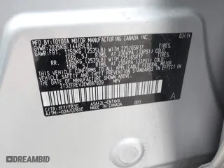 2014 Toyota RAV4 LE with VIN 2T3ZFREV3EW087829, listed as a IAAI auction lot 42023320 with 126,918 mi miles. Bid and sale history available at carsss.com. Image 9.
