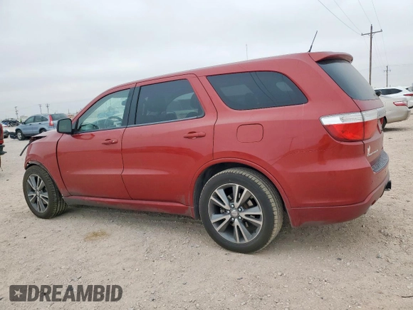 2011 Dodge Durango R/T with VIN 1D4SD6GT4BC535269, listed as a Copart auction lot 58329705 with 122,961 mi miles and Salvage title. Bid and sale history available at DreamBid. Image 2.