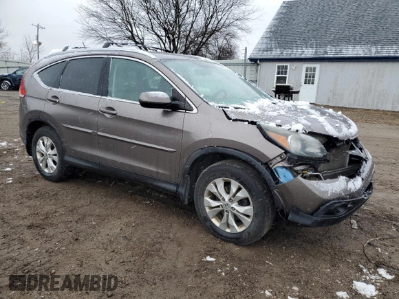 2012 Honda CR-V EX-L with VIN 5J6RM4H79CL063633, listed as a Copart auction lot 52341555 with 257,628 mi miles and Clean Title. Bid and sale history available at carsss.com. Image 4.