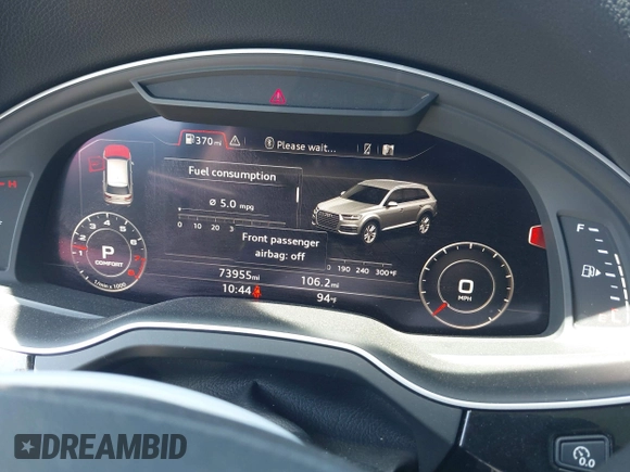 2017 Audi Q7 Prestige с VIN WA1VAAF79HD000204, выставлен на аукционе IAAI как лот 42180066 с пробегом 73 955 миль миль и . История ставок и продаж доступна на DreamBid. Изображение 7.