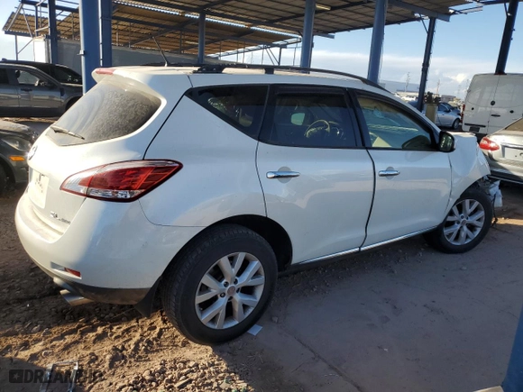 2014 Nissan Murano SV with VIN JN8AZ1MW1EW505343, listed as a Copart auction lot 42640715 with 186,400 mi miles and Salvage Title. Bid and sale history available at carsss.com. Image 3.