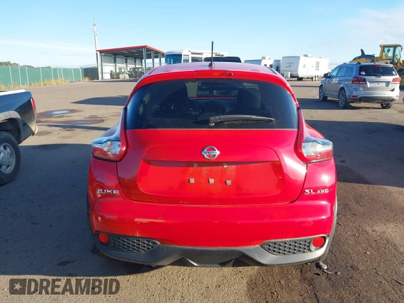2015 Nissan Juke SL z VIN JN8AF5MVXFT564496, wystawiony jako IAAI lot #40399232 z przebiegiem 91 146 mil mil oraz . Historia ofert i sprzedaży dostępna na DreamBid. Obrazek 16.