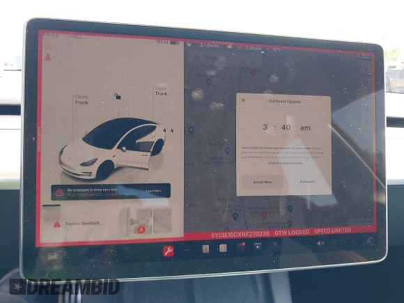 2022 Tesla Model 3 Performance with VIN 5YJ3E1ECXNF270238, listed as a IAAI auction lot 42173668 with 13,017 mi miles and . Bid and sale history available at DreamBid. Image 19.
