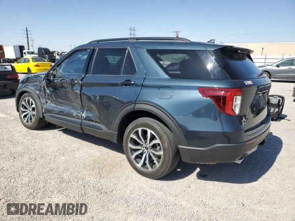 2023 Ford Explorer ST-Line z VIN 1FMSK7KH5PGB53341, wystawiony jako Copart lot #56316855 z przebiegiem 23 657 mil mil oraz Szkoda całkowita • Salvage title. Historia ofert i sprzedaży dostępna na DreamBid. Obrazek 2.