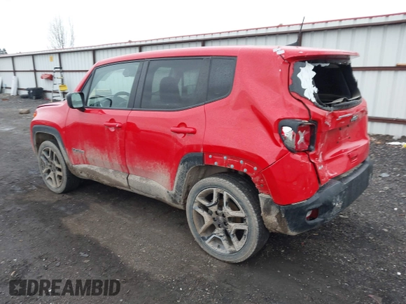 2021 Jeep Renegade Upland Edition with VIN ZACNJDAB8MPM65066, listed as a IAAI auction lot 41798043 with 55,247 mi miles. Bid and sale history available at carsss.com. Image 3.