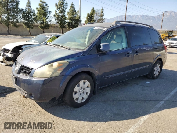 2005 Nissan Quest SE with VIN 5N1BV28U15N103303, listed as a Copart auction lot 46355765 with 0 mi miles and Clean Title. Bid and sale history available at carsss.com. Image 1.